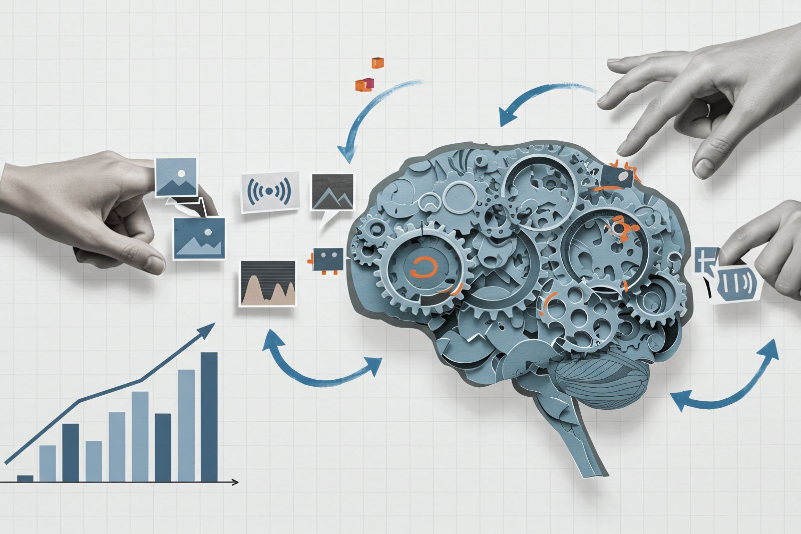 a mechanical brain symbolizing a systemized approach