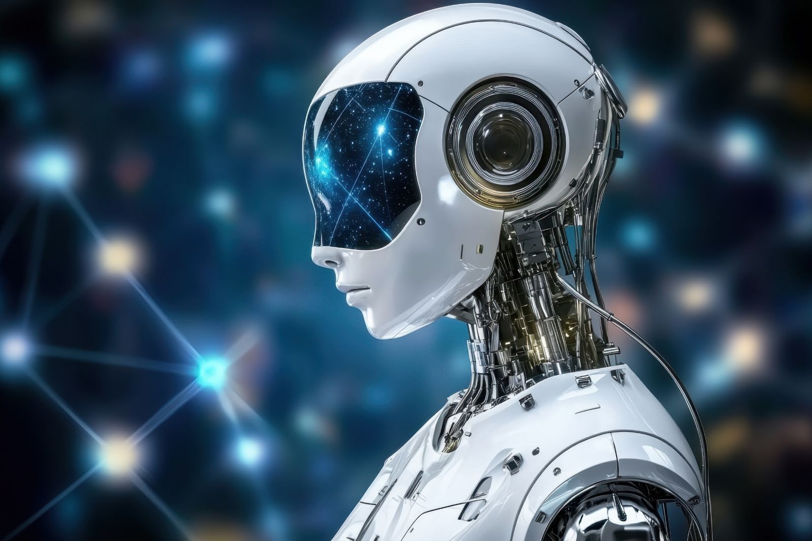 an ai robot standing 