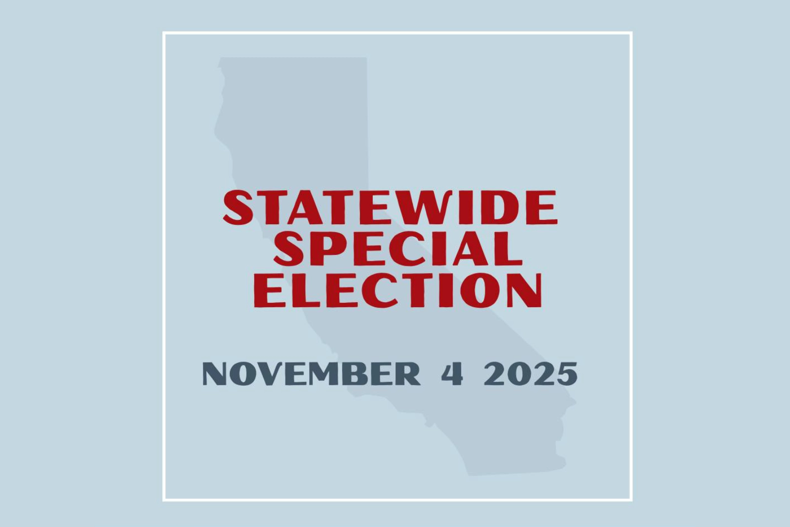 Statewide special election on November 4, 2025