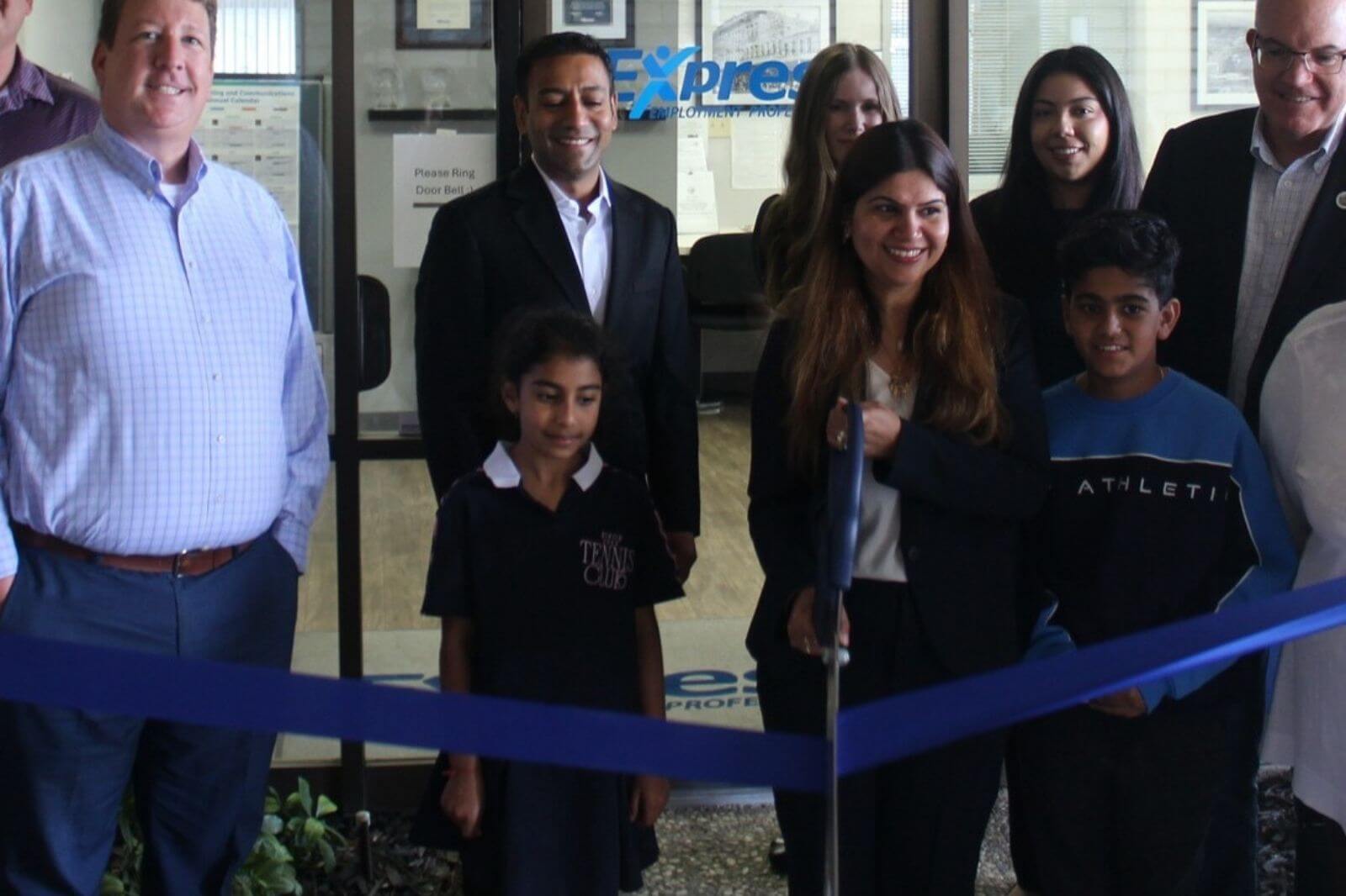 Kalsan's Express Employment Professionals Ribbon Cutting