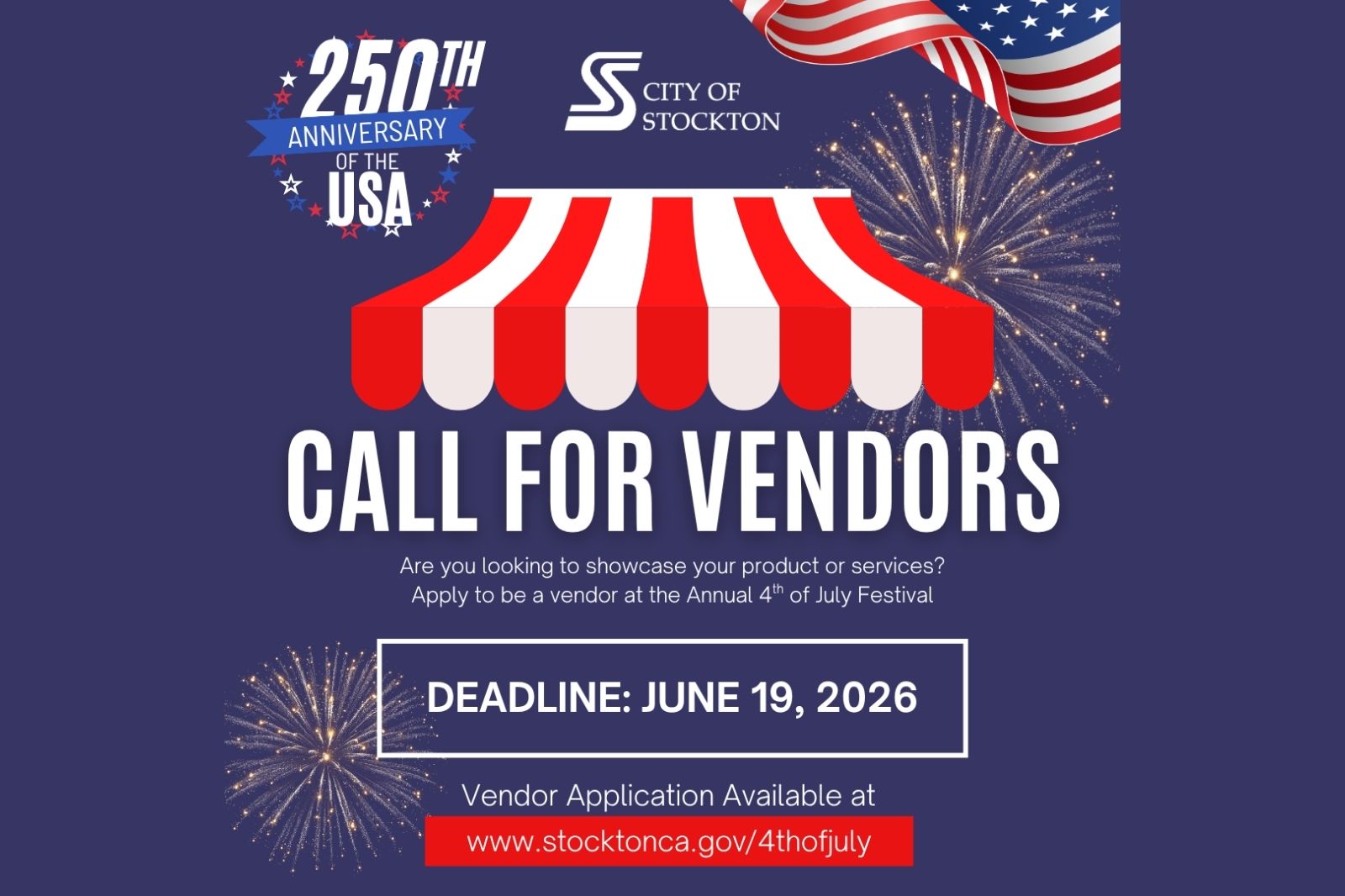 City of Stockton call for vendors
