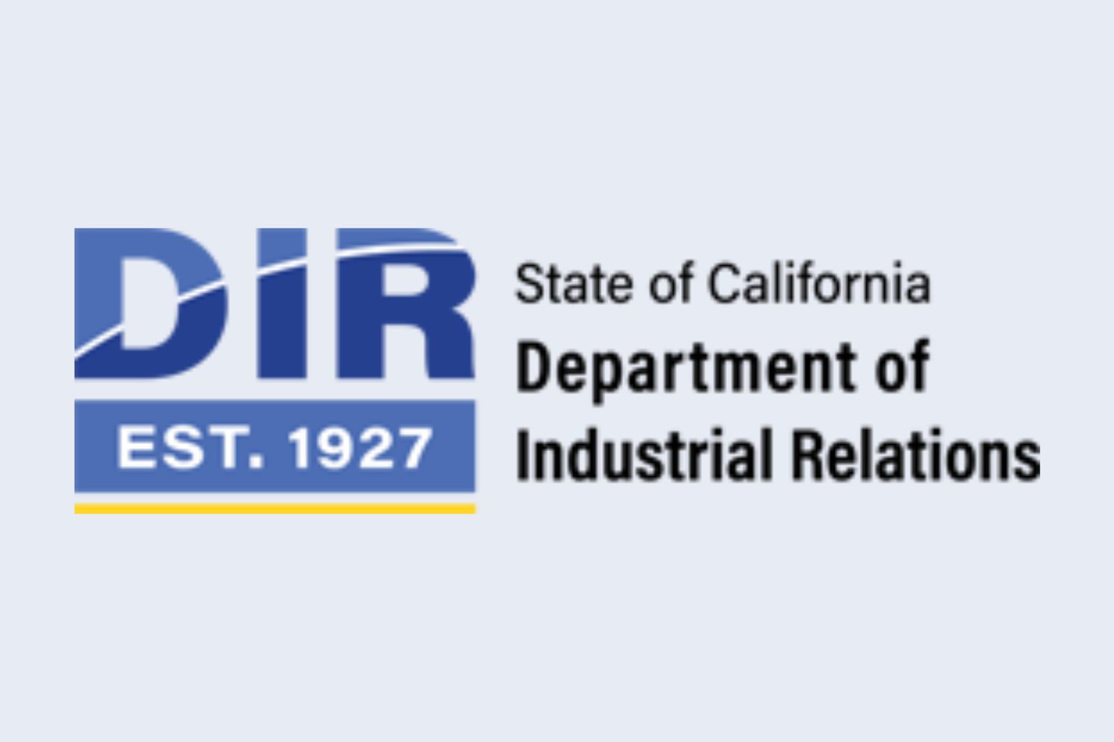 State of California Department of Industrial Relations logo